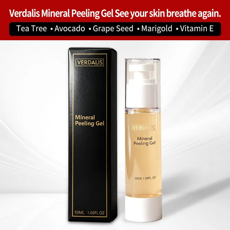 Verdalis Mineral Peeling Gel Advanced Exfoliating Gel for Face & Body - 50Ml - Deep Cleansing, Blackhead Removal, Oil Control, Hydration, Brightens Skin, Reduces Pigmentation