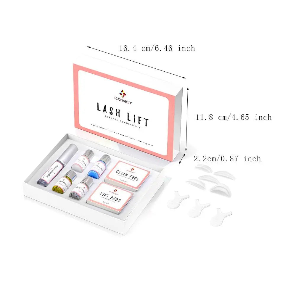 Eyelash Lift Kit, 1 Set Professional Salon Semi-Permanent Curling Eyelash Perm Kit with Lash Shields and Eye Gel Pads, Makeup Products, Makeup, Eyelash Perming Kit Cosmetic, Eyelash Fixer